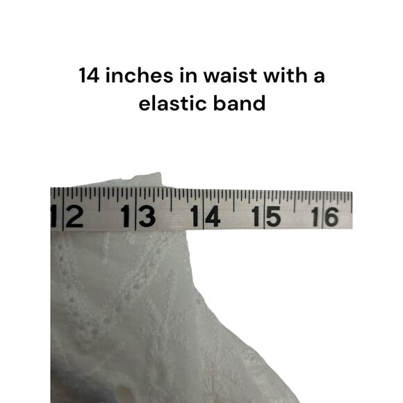 Cottage Core Amable White Eyelet Midi Dress With Puff Sleeves & Cut-Out Detail - Picture 11 of 11